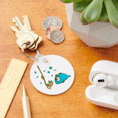 ユーモア満載の魚とワームのフック釣りギャグ キーホルダー