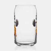 ユーモア満載！タフなクッキーがバーベルを持ち上げる ガラス缶 (左)