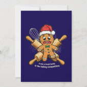 ユーモア満載!「タフな戦い」ジンジャーブレッドマン クリスマス (正面)