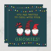 ユーモア満載！私の小人たちとクリスマスを楽しむ |  In 招待状 (正面/裏面)