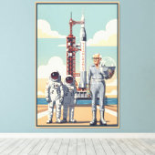 ユーモア溢れるおじいちゃん キャンバスプリント (インサイチュ (ウッドフロア))