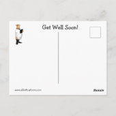 ユーモア溢れるお見舞いカード ポストカード (裏面)