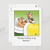 ユーモア溢れるお見舞いポストカード ポストカード (正面/裏面)