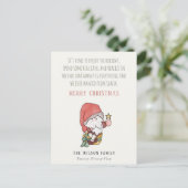 ユーモア溢れるお金の豊かさ サンタのクリスマスメッセージ シーズンポストカード (スタンド正面)