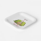 ユーモア溢れるウェディング ペーパープレート (傾斜あり)