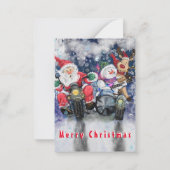 ユーモア溢れるクリスマスカード　楽しいクリスマス フレンズ ノートカード (裏面)