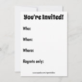 ユーモア溢れるクリスマスパーティーの招待状 招待状 (裏面)