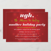 ユーモア溢れるクリスマス・イン・ジュライのパーティー 招待状 (正面/裏面)