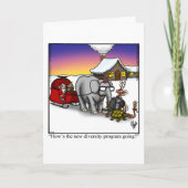 ユーモア溢れるクリスマス ギャグ カード (正面)