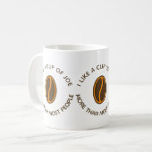 ユーモア溢れるコーヒーの格言 マグカップ Funny Coffee Slogans Mug (正面左)