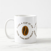 ユーモア溢れるコーヒーの格言 マグカップ Funny Coffee Slogans Mug (左)