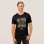 ユーモア溢れるコーヒータイポグラフィ トライブレンドTシャツ (正面全面)