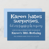 ユーモア溢れるサプライズパーティ 現代的な詳細を追加 ポストカード (正面/裏面)