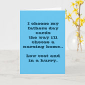 ユーモア溢れるジョーク 父の日 カード (黄色い花)