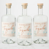 ユーモア溢れるトロピカルな独身最後の週末 リキュールボトルラベル (ボトル)