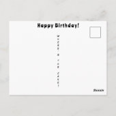 ユーモア溢れるハッピーバースデー カントリー ファーム メール ファーム テイルズ ポストカード (裏面)