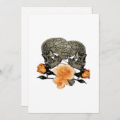 ユーモア溢れるハロウィンデザイン 死ぬまで一緒 シーズンカード (正面/裏面)