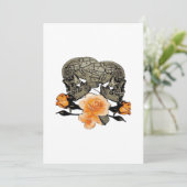 ユーモア溢れるハロウィンデザイン 死ぬまで一緒 シーズンカード (スタンド正面)