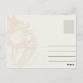 ユーモア溢れるハートのイラスト 医療ジョーク ポストカード (裏面)