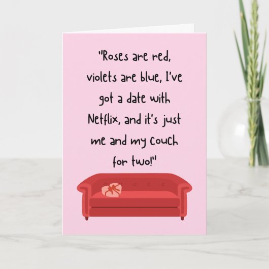 ユーモア溢れるバレンタインデーの名言 ホリデーカード (正面)