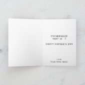 ユーモア溢れるフッドからの父の日メッセージ お父さんへ サンキューカード (内部)