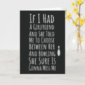 ユーモア溢れるボウリングカード 男性・ティーン・ボウリング少年に最適 カード (黄色い花)