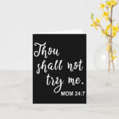 ユーモア溢れるママの名言 あなたは私を試してはならない 母の日 カード (黄色い花)