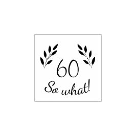 ユーモア溢れるモチベーション ツイグス 60歳の誕生日 ラバースタンプ