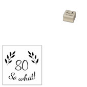 ユーモア溢れるモチベーション ツイグス 80歳の誕生日 ラバースタンプ (押印)