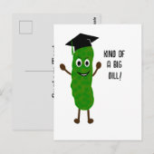 ユーモア溢れる卒業おめでとうカード ビッグディル ピクルス | 卒業祝いギャグ ポストカード (正面/裏面)