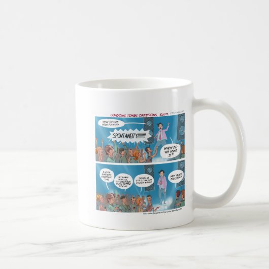 ユーモア溢れる即興コーチ コーヒーマグカップ (右)