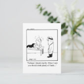 ユーモア溢れる回復おめでとうカード ポストカード (スタンド正面)