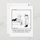 ユーモア溢れる回復おめでとうカード ポストカード (正面/裏面)