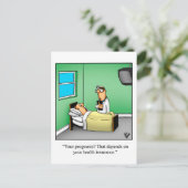 ユーモア溢れる回復おめでとうカード ポストカード (スタンド正面)