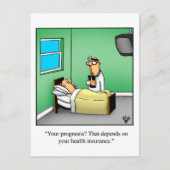 ユーモア溢れる回復おめでとうカード ポストカード (正面)