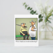 ユーモア溢れる回復おめでとうカード ポストカード (スタンド正面)