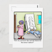 ユーモア溢れる回復おめでとうカード ポストカード (正面/裏面)