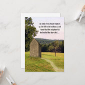 ユーモア溢れる回復おめでとうトイレ小屋の丘のジョーク カード (正面/裏面インサイチュ)