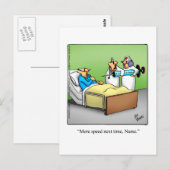 ユーモア溢れる回復お見舞いポストカード ポストカード (正面/裏面)