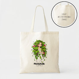 ユーモア溢れる多肉植物愛好家のためのオリジナルデザイン トートバッグ
