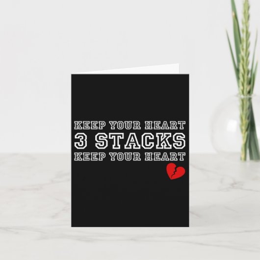 ユーモア溢れる失恋 Keep Your Heart Three Stacks カード (正面)