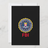 ユーモア溢れる女性警察のマグショット誕生日ジョーク 招待状 (裏面)