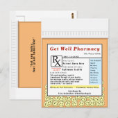 ユーモア溢れる巨大な回復祝いカード ポストカード (正面/裏面)