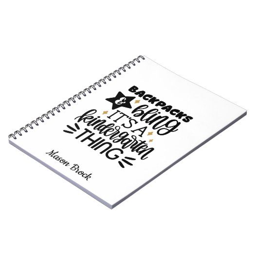 ユーモア溢れる幼稚園向けの特別なノートブック ノートブック (左側)