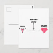 ユーモア溢れる彼女への面白い誕生日メッセージ 女性のお誕生日 ポストカード (正面/裏面)