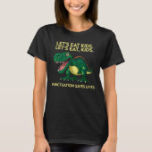 ユーモア溢れる恐竜の文法レッスン Tシャツ (正面)