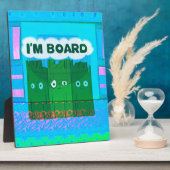 ユーモア溢れる感動的なグラフィック　退屈です テキストアート フォトプラーク (側面)