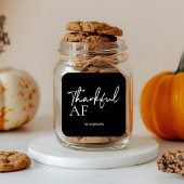 ユーモア溢れる感謝祭のモダンデザイン スクエアシール