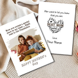 ユーモア溢れる母の日のカード（息子から） シーズンカード