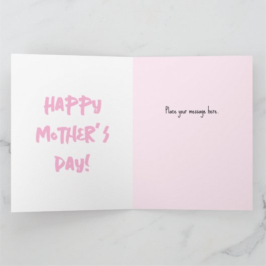 ユーモア溢れる母の日の植物好きなママへ カード (内部)